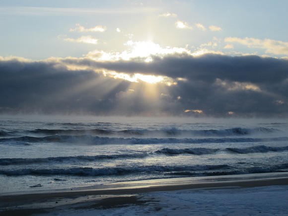 Sea Smoke Sunrise
